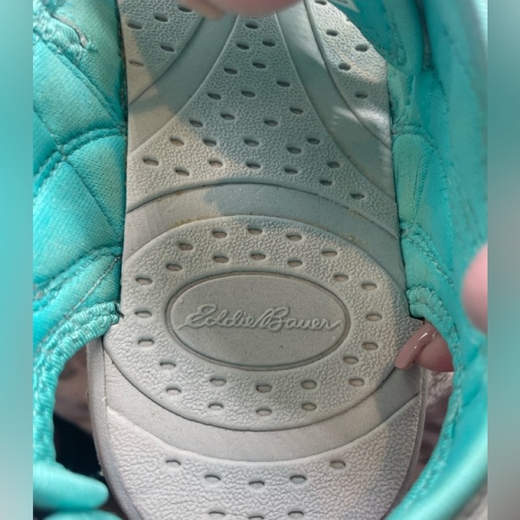 Eddie Bauer Mary River-leather, grey & Teal size 9 - Picture 2 of 9